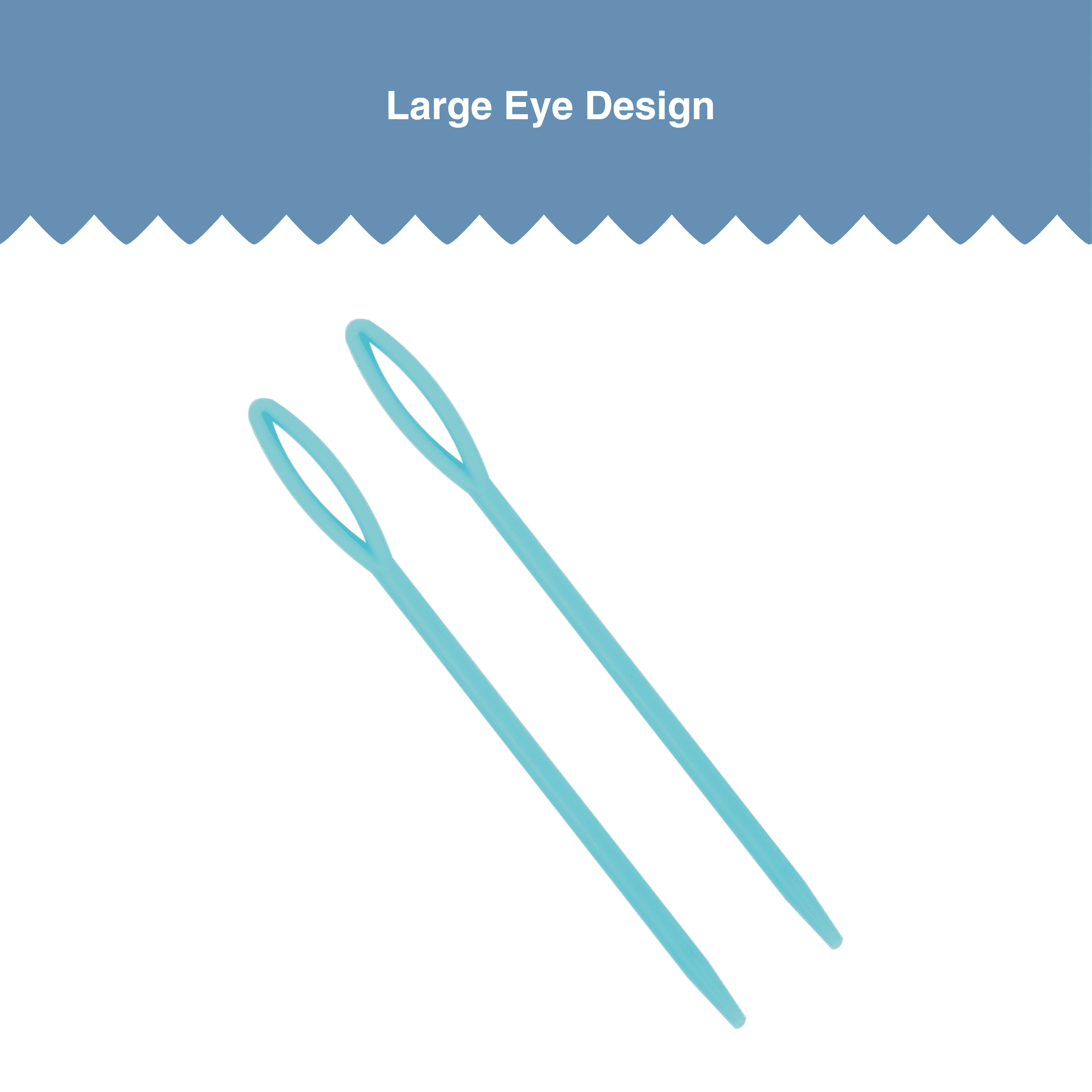 Hello Hobby Plastic Yarn Needles, 3.75 in, 2-Piece Set