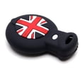 thumbnail image 5 of Black Soft Silicone Key Fob Cover with Red/Blue UK Union Jack For 2008-2014/2015 Gen2 Mini Cooper R55 R56 R57 R58 R59 & Gen1 R60 R61, 5 of 9