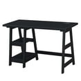 thumbnail image 6 of Convenience Concepts Designs2Go 29.25" Trestle Desk with Charging Station & Shelves, Black, All Ages, 6 of 8