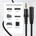 thumbnail image 5 of Cable Extension Audio Auxiliar 3.5 mm TNP CBL35MMF_30FT Macho a Hembra 9 Metros, 5 of 5