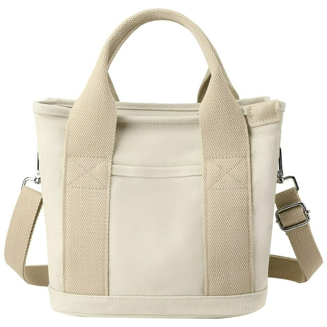 Sac Hobo en Toile à Fermeture Éclair pour Femmes, Imperméable, Grande Capacité (Bleu Foncé)
