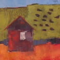 thumbnail image 2 of Jachimiec, Sue 26x26 White Modern Wood Framed Museum Art Print Titled - Oosburg Barn, 2 of 4