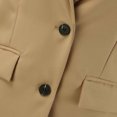 thumbnail image 3 of Vedolay Women's Suit Jackets Women's Casual Blazer Solid Double Blazer Open Front Suit Jacket,Khaki S, 3 of 5