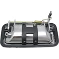 thumbnail image 4 of Rear Right (Passenger Side) Exterior Door Handle Compatible with 1995-2000 Chevrolet C3500 Chevrolet C2500 Chevrolet Tahoe Chevrolet K3500 Chevrolet K2500 Chrome Without Key Hole, 4 of 5