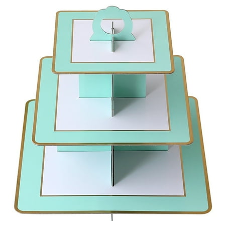 

Skys Cake Stand Exquisite Three-layer Paper Eco-friendly Disposable Dessert Stand for Wedding