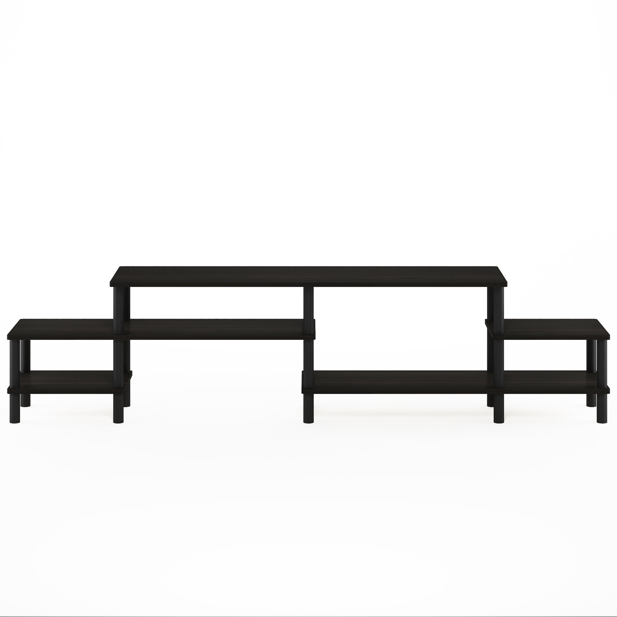 Furinno Turn-N-Tube Grand Entertainment Center for TV up to 80 Inch, Espresso/Black