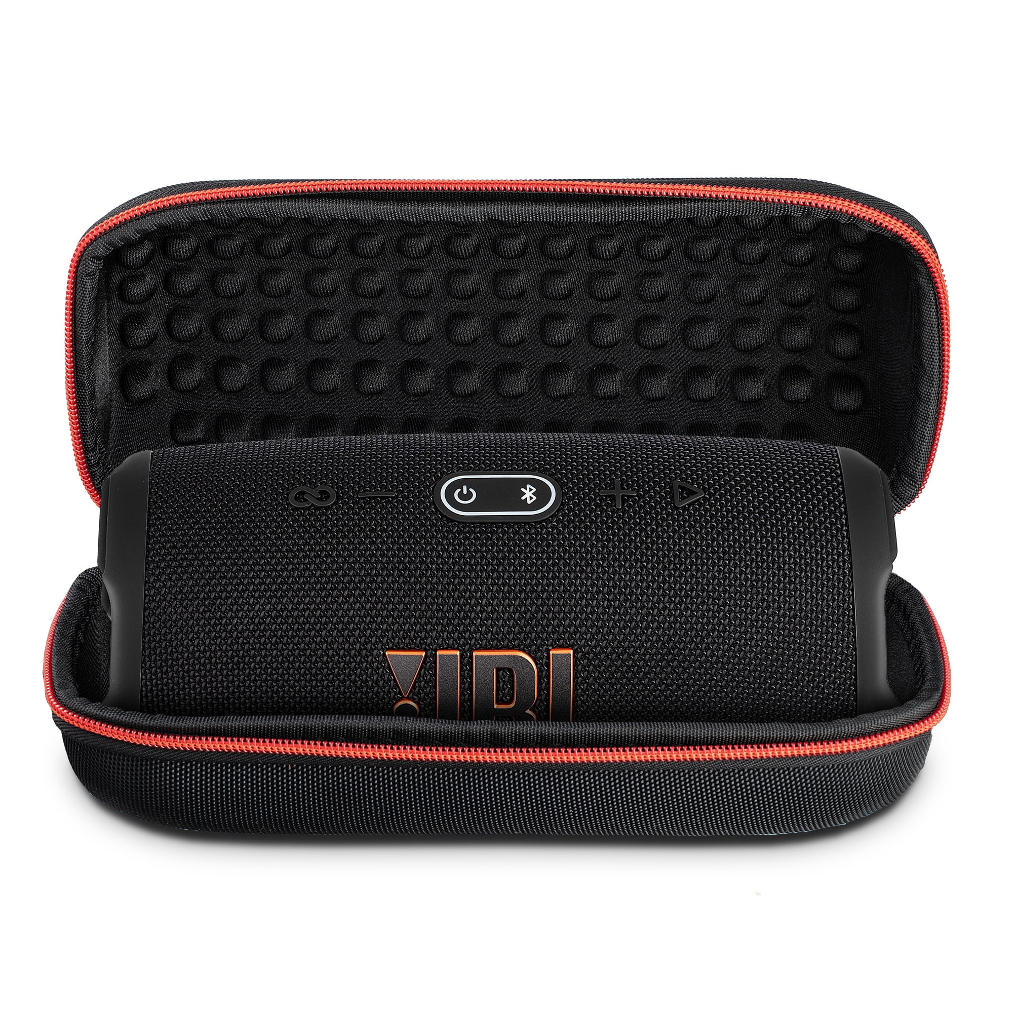 JBL Charge 5 Portable Bluetooth Speaker, IP67 Waterproof, 20 Hour Battery, Black Bundle with Travel Case (International Model)