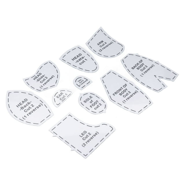 Patrón De Costura De Osos, Muñecos De Bricolaje, Plantillas Acrílicas Para Acolchar Ositos De Memoria Con Corte De Seguridad, Costura Fácil Y Agradable, Para Principiantes,