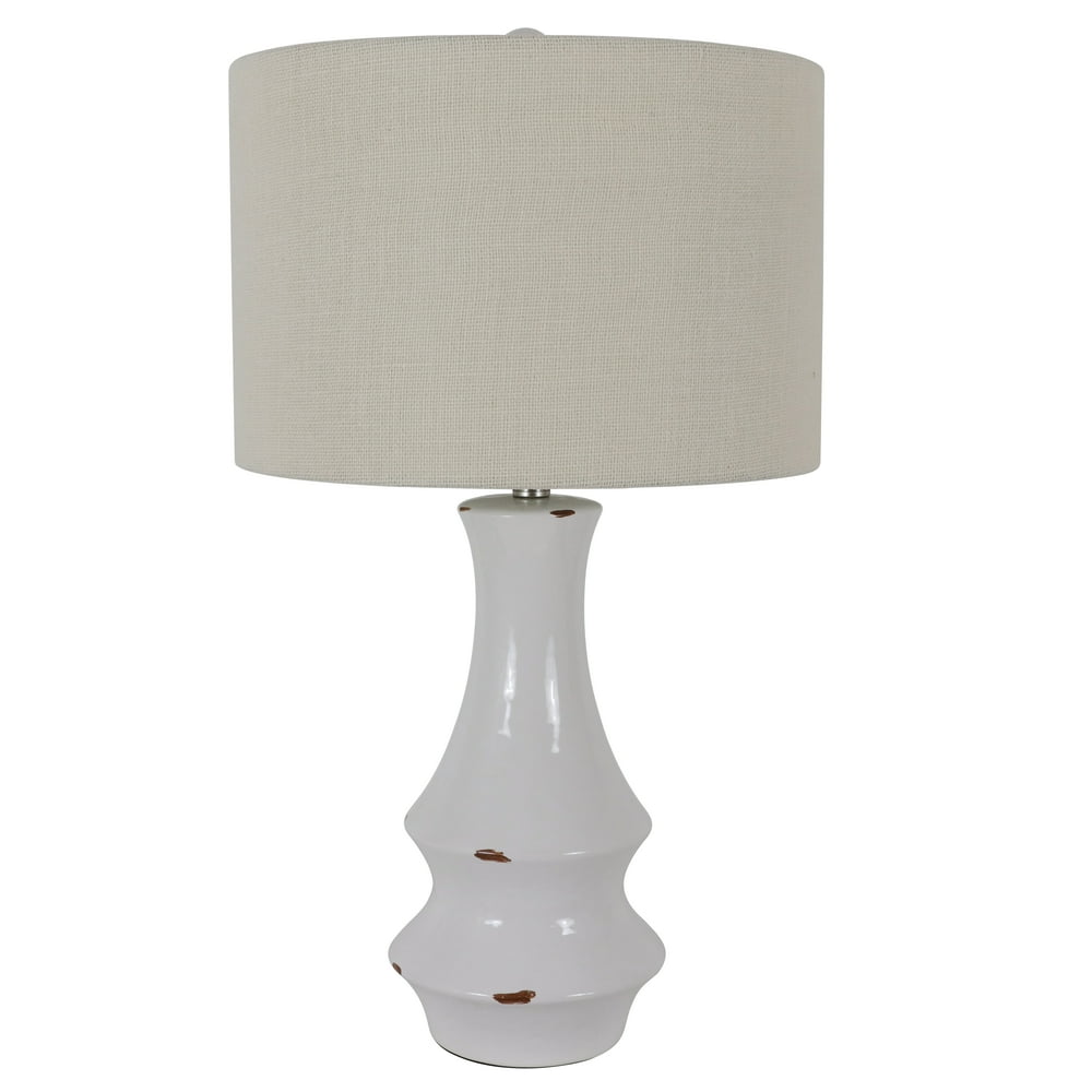 Whitewashed Table Lamp