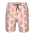 thumbnail image 3 of Goofa Pêche avec Feuilles Imprimées Maillots de Bain Hommes Été Séchage Rapide Short Plage Maillots de Bain-Grand, 3 of 6