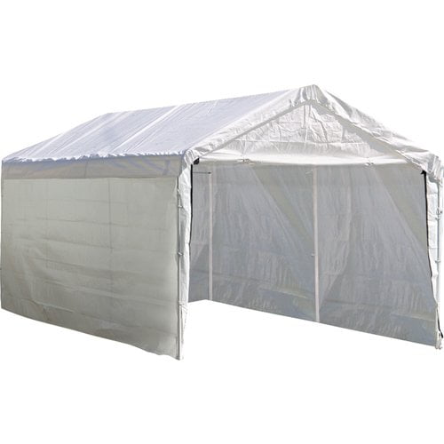 Super Max 12' x 30' White Canopy Enclosure Kit Fits 2" Frame by ShelterLogic