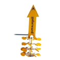 thumbnail image 5 of Molino de viento para jardín y patio, molino de viento de metal para decoración de jardín, idea de regalo para jardín, amarillo, amarillo, 5 of 5