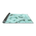 thumbnail image 2 of Ahgly Company Indoor Rectangle Abstract Light Blue Modern Area Rugs, 5' x 8', 2 of 4