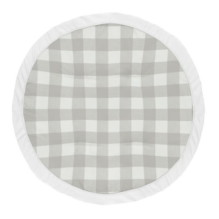 UPC: 0846480075233 | Buffalo Check Grey and White Playmat
