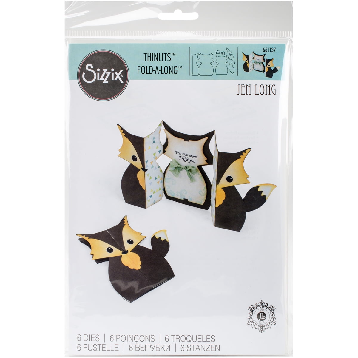 Fustella Sizzix Thinlits Renna Natalizia by Jen Long