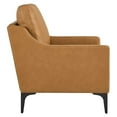 thumbnail image 3 of Modway Corland Mid-Century Leather Removable Cushions Armchair, Tan, 3 of 8