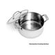 thumbnail image 2 of Cacerola Cuisinart Contour de acero inoxidable de 6 litros con tapa de vidrio, 2 of 4