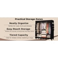thumbnail image 6 of LISHBIE Portable Closet, Portable Wardrobe for Hanging Clothes, with 3 Hanging Rods, 6 Storage Shelves and 18 Side Pockets, Black Closet, Easy to Assemble, Sturdy and Stable, 6 of 10