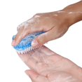 thumbnail image 3 of Cepillo para uñas, cepillos para fregar las uñas de mano de dos caras, cerdas suaves y rígidas, fregador para uñas, limpieza de dedos de los pies Feliz Sencillez, 3 of 4