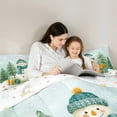 thumbnail image 5 of Castle Fairy Xmas Snowman 2Pcs Bedding Comforter Set for Kids Children Boys Girls,Happy New Year Twin Comforter Sets,Festival Theme Breathable Bedding Set,Ultra Soft Home Decor, 5 of 8