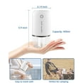 thumbnail image 6 of Small Humidifier 400ml Cool Mist Humidifiers for Bedroom 2 Mist Modes Desk USB Humidifier Mini Humidifier with Night Light Quiet for Home & Travel (White), 6 of 6