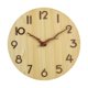 thumbnail image 1 of Reloj de pared de madera, reloj silencioso, creativo, rústico, pequeño, decorativo, para sala de estar, oficina, comedor, 1 of 9