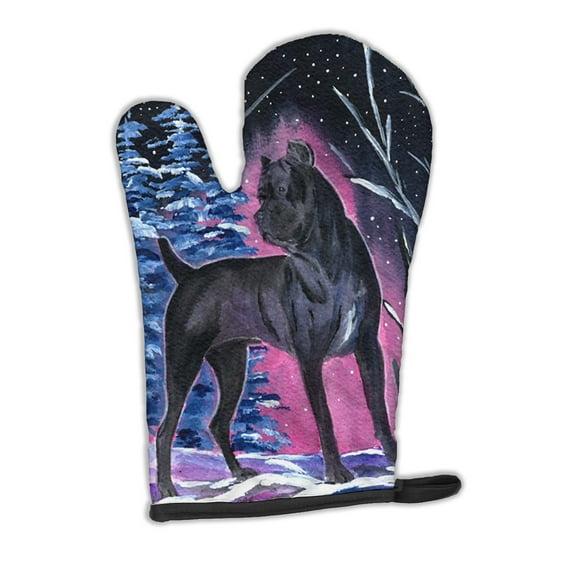 Starry Night Cane Corso Oven Mitt