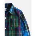 thumbnail image 2 of Wonder Nation Toddler Boys' Button Down Poplin Shirt with Long Sleeves, Sizes 12M-5T, 2 of 3