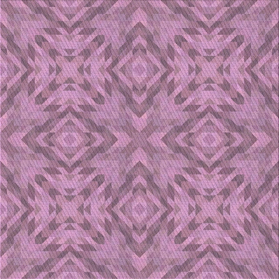 Ahgly Company Machine Washable Indoor Square Transitional Bashful Pink Area Rugs, 5' Square