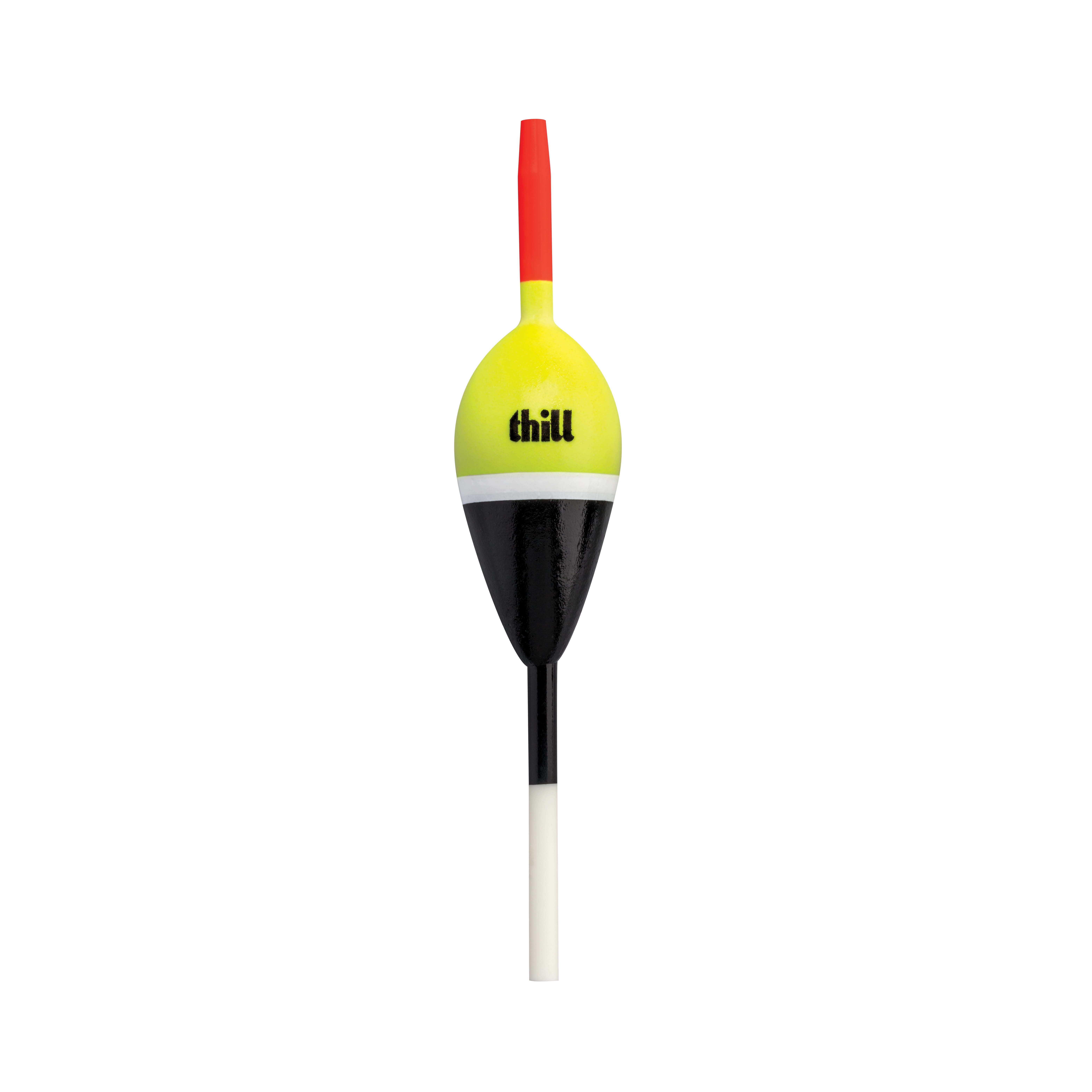 (2 pack) Thill Night N Day Glow Float Fishing Slip Float Yellow Black 1 in. Oval