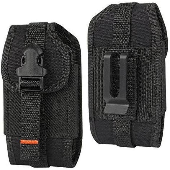 Locking Black Wallet Safety Case is Compatible with Samsung Galaxy A54, A53, A52, A51, A50 Phones with any cover on