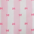 thumbnail image 7 of Betsey Johnson Bow Stripe White & Light Pink & Hot Pink Full Comforter Set, Cozy Bedding with Shams, Machine Washable, 7 of 7