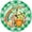 1, variant on HELLOYOUNG 2D St. Patrick's Day Shamrock Banner Irish Stripe Wall Clock Shamrock 8 Inch Round Green Decoration Classic Quartz mental Wall Art Clocks for Bedroom Farmhouse Party