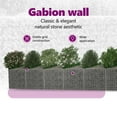 thumbnail image 3 of vidaXL Gabion Wall Outdoor Gabion Basket Post Rock-stone Wall Galvanized Steel, 3 of 7