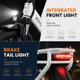 thumbnail image 5 of Lilypelle Folding Electric Bicycle for Adults, Peak 1200W Rear Motor，48V 500Wh Built-in detachable battery,20"×3.0 Fat Tire 7 Speed Step-Thru Electric Cargo Bicycle，20MPH, Fits for 4'9" to 6'5", 5 of 9