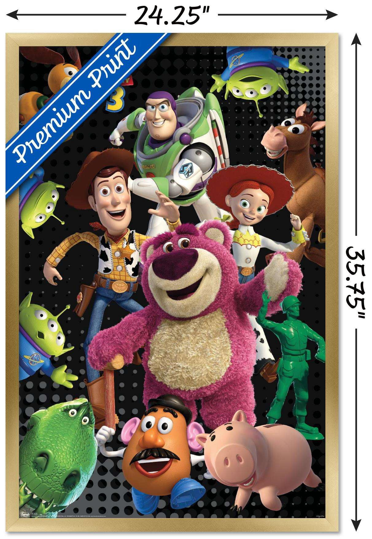 Disney Pixar Toy Story 3 - Grid Wall Poster with Wooden Magnetic