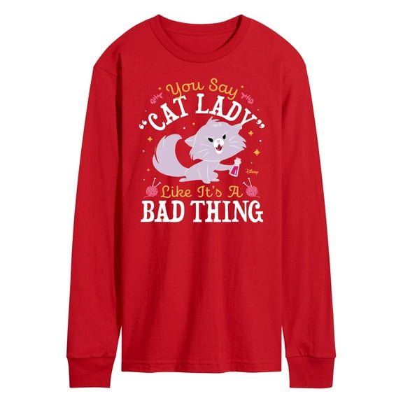 Disney Classics - Cats & Dogs - Cat Lady Like Its A Bad Thing - Men's Long Sleeve T-Shirt