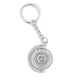 thumbnail image 1 of ancient egypt pharaoh pattern rotatable keyholder disc accessories chain clip, 1 of 3