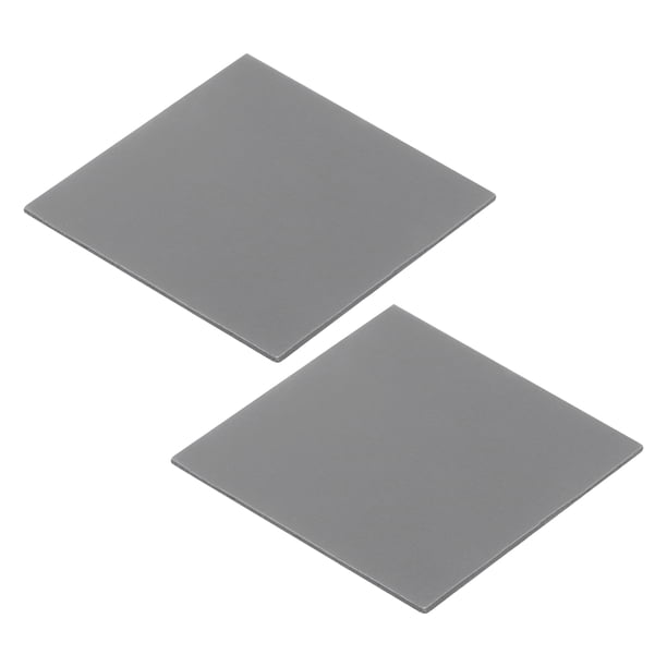 Paquete de 2 Pads Térmicos 4.0W/m.K Aislantes de Silicona para Refrigeración 40x40x1mm para Radiador de Computadora Portátil, Gris