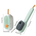 thumbnail image 3 of Liquid Shoe Brush Multifunctional Soft Bristle Cleaner, Refillable Soap Dispensing Brush with Replaceable Head, Hangable Storage Scrubber for Shoes Clothes Household Deep Cleaning 2 Pack, 3 of 6