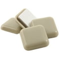 thumbnail image 2 of Super Sliders 1" Square Self-Stick Furniture Sliders for Carpet, Beige (24 Pack), 2 of 5