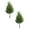 Green*2, variant on Artificial Cedar Topiary Trees with Ground for Indoor and Outdoor Use, Realistic Faux Cedar Plants for Front Porch, Garden, Patio, and Entryway Decor