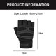 thumbnail image 2 of par de guantes de fitness para hombres y mujeres, equipo deportivo, ejercicio con mancuernas, levantamiento de guantes de medio dedo, l, 2 of 5