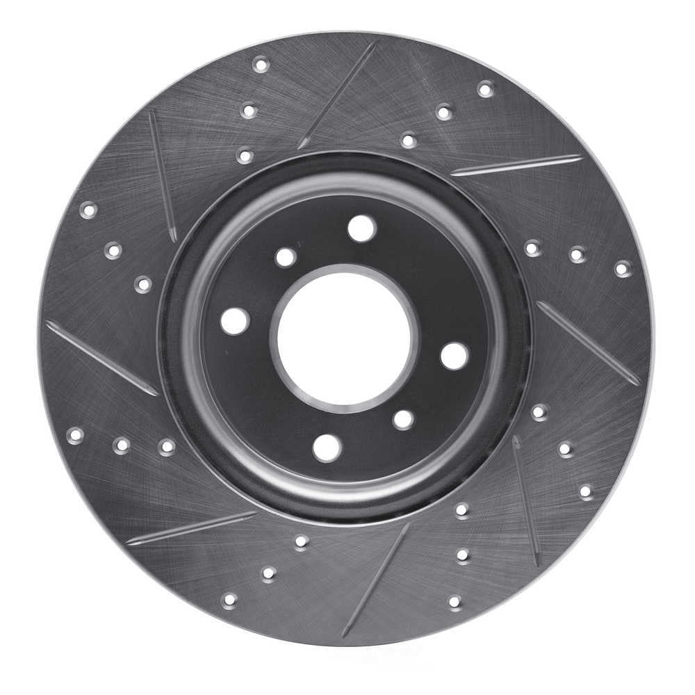 Dynamic Friction Company 631-67054R DFC Brake Rotor - Drilled And Slotted - Silver