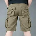 thumbnail image 4 of cllios Cargo Shorts for Men Big and Tall Multi Pockets Outdoor Lightweight Hiking Work Shorts Summer Cotton Twill Cargo Shorts with Zipper Button Military Work Shorts, 4 of 4