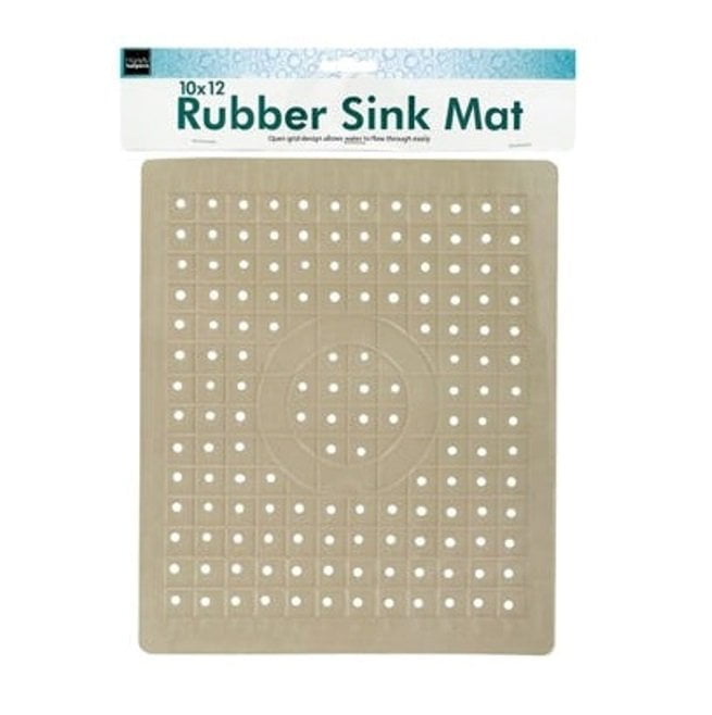 Rubber Sink Dish Mat Drainer Non Slip Protector Liner Anti-Slip Kitchen 10"x 12"
