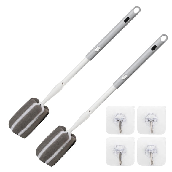 Set de 2 Cepillos para Botellas Cleansprite con Mango Ajustable de 37 cm