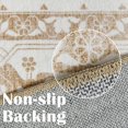 thumbnail image 2 of Rugking Doormat 2x3 Washable Persian Rug Indoor Entryway Vintage Rug Taupe Area Rug Foldable Non Slip Low Pile Mat for Bathroom Kitchen Bedroom, 2 of 6