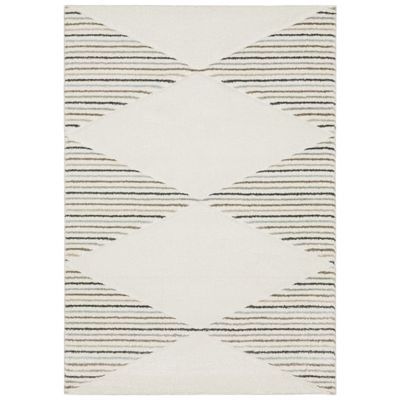 Woven Trends Jasper Area Rug - 10' X 13 - in Beige - Modern Style, Stain Resistant, Medium Pile, Family and Pet Friendly, Dining, Living Room Rug