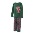 thumbnail image 3 of Fiomva Family Matching Pajamas Christmas Pjs Holiday Nightwear Sleepwear Sets Long Sleeve Pjs Santa Claus Xmas Pjs Set, 3 of 10